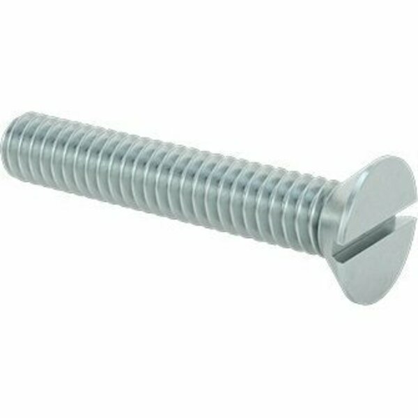 Bsc Preferred Steel Slotted Flat Head Screws 1/4-20 Thread Size 1-1/2 Long, 100PK 90275A546